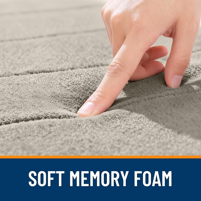 OLANLY Memory Foam Bath Mat 44x24, Super Soft Absorbent Bathroom Rugs, Quick Dry - Image 5