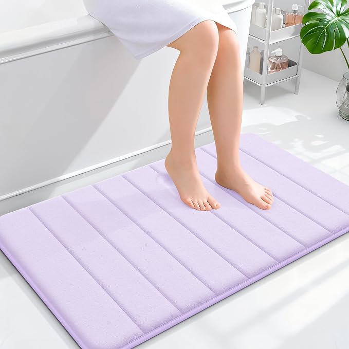 OLANLY Memory Foam Bath Mat 36x24, Super Soft Absorbent Bathroom Rugs, Quick Dry by OLANLY
