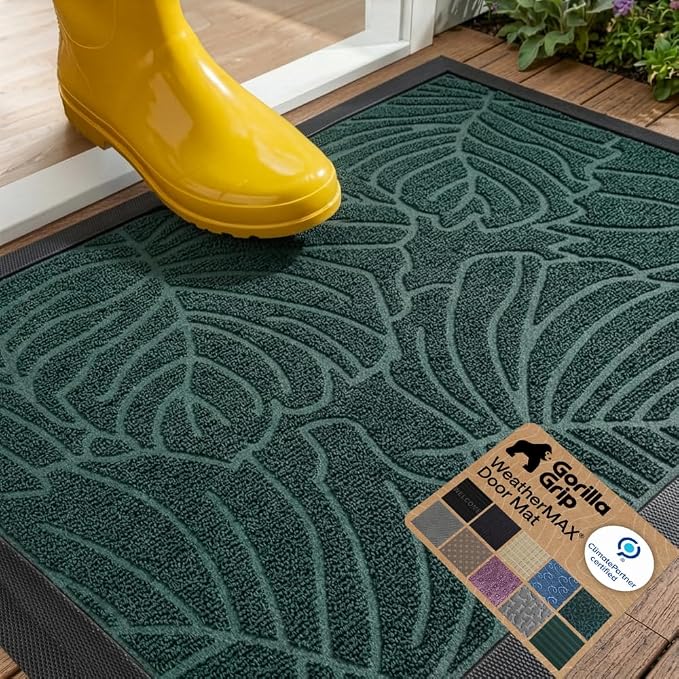 GORILLA GRIP 100% Waterproof All-Season WeatherMAX Doormat US Designed Natural by Unknown