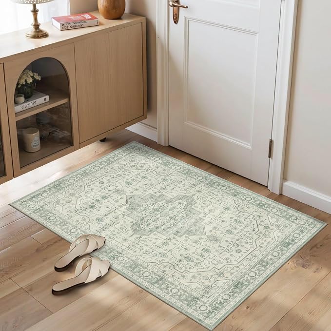 Rugxara 2x3 Door Mat Indoor Entrance, Washable Non Slip Kitchen Bathroom Rugs by Rugxara