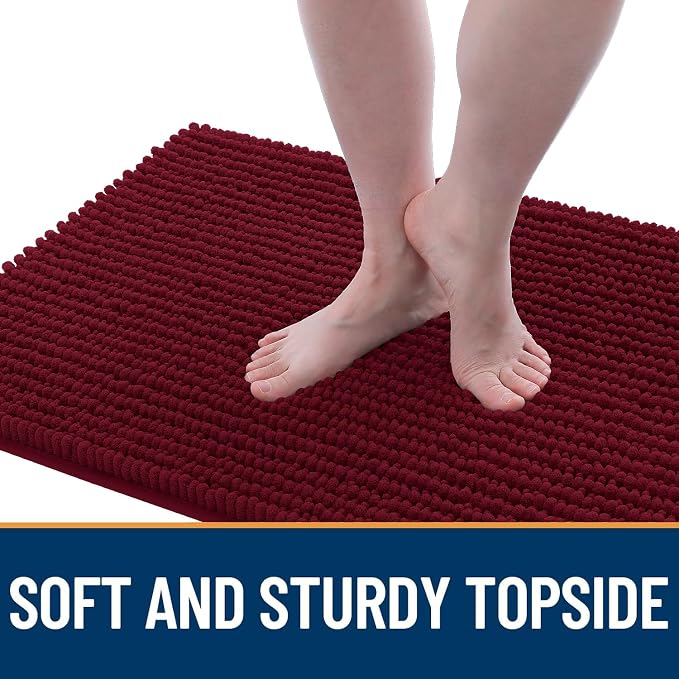 OLANLY Dog Door Mat for Muddy Paws 36x24, Ultra Absorbent Chenille Mud Doormat - Image 3