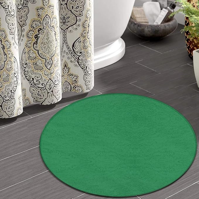 Large Round Area Rug Home Decor Modern Bathroom Rug Kitchen Office Circle Rug - Image 4