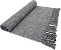 Cotton Bathroom Rug Reversible Laundry Room Rag Rug. Hand Woven Chindi Area Rug by SERENITA