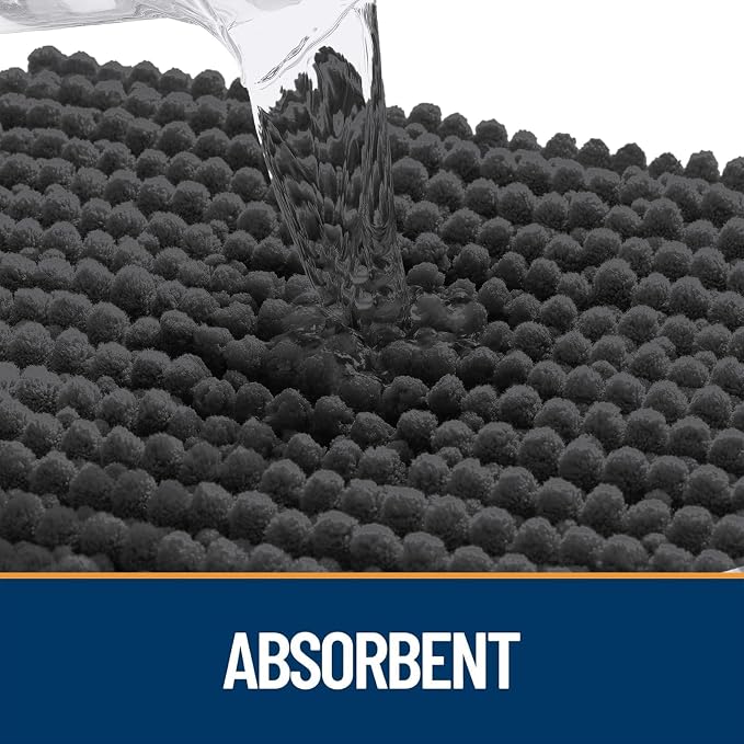 OLANLY Dog Door Mat for Muddy Paws 24x16, Ultra Absorbent Chenille Mud Doormat - Image 4