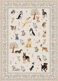 Dog Rugs 24x17 Inch Beige, Home Decor Small Door Mat Runner, Entry Rug by WelcometoBabovid