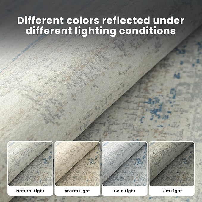 Washable Rugs 3x5 Area Rugs for Living Room- Modern Abstract Rugs for Bedroom - Image 6