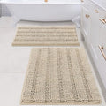 H.VERSAILTEX Bathroom Rug Sets 2 Piece Bath Mats Non Slip Thick Soft Chenille by HVERSAILTEX