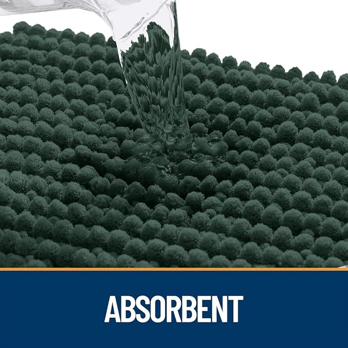 OLANLY Dog Door Mat for Muddy Paws 36x24, Ultra Absorbent Chenille Mud Doormat - Image 4