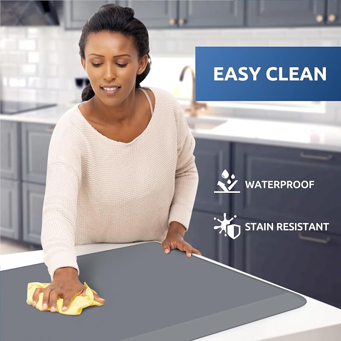 KitchenClouds Kitchen Mat Cushioned Anti Fatigue Rug 20"x32" Water Resistant - Image 3