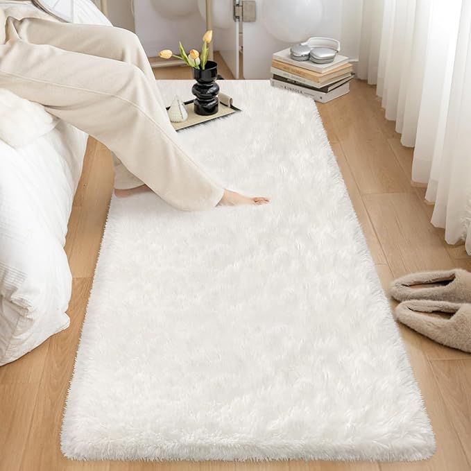 2x10 Feet White Soft Runner Rug - Image 8