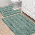 H.VERSAILTEX Bathroom Rugs Bath Rug Set 2 Piece Bathroom Contour Rug Toilet Mat by HVERSAILTEX