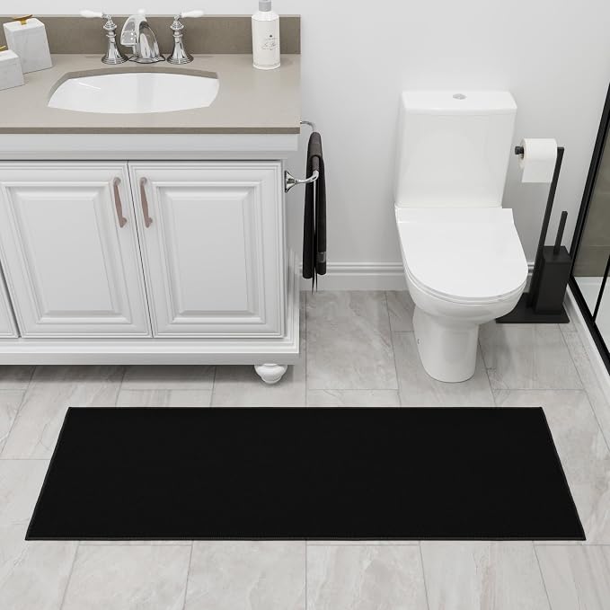 Ottomanson Hallway Runner Rug 2'2" x 6' Non Slip Solid Area Rugs Easy to Clean - Image 12