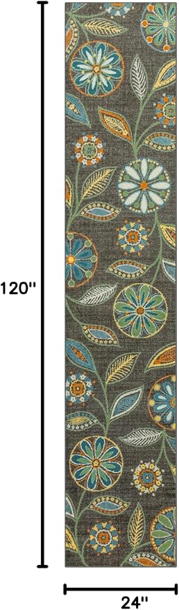 Maples Rugs Reggie Floral Runner Rug - Image 2