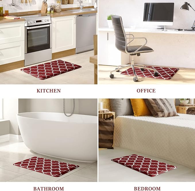 WISELIFE Cushioned Anti-Fatigue Mats, 17.3"x 28", Non Slip Waterproof Heavy - Image 7