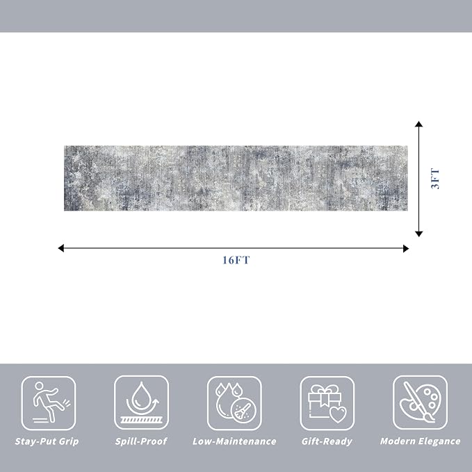 3x16 ft Runner Rug for Hallway - Image 2