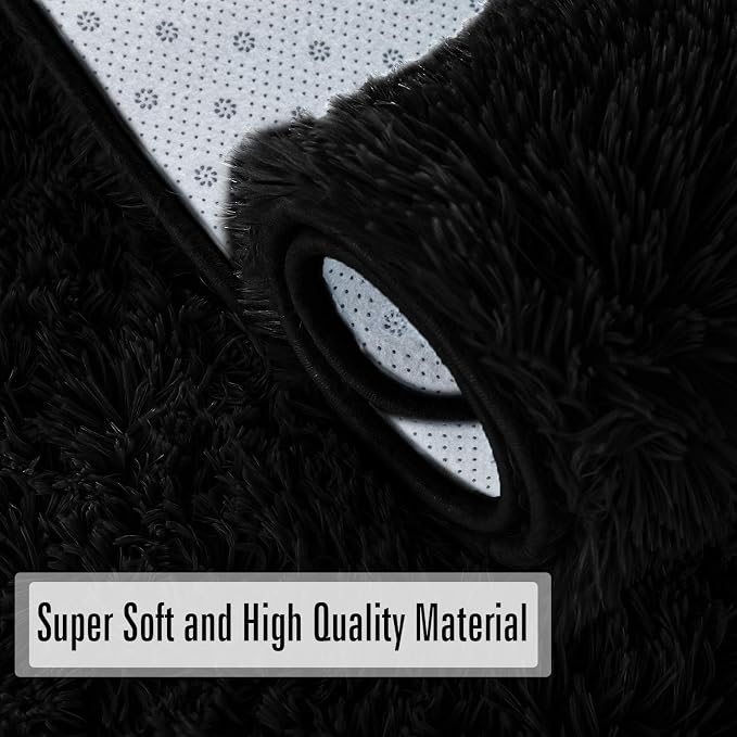 Andecor Soft Fluffy Bedroom Rugs, 3 x 5 Feet Indoor Shaggy Plush Area Rug - Image 6