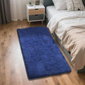Blue Fluffy Rug Shag Area Rug, 3x5 Area Rugs by Yongyangjuxi