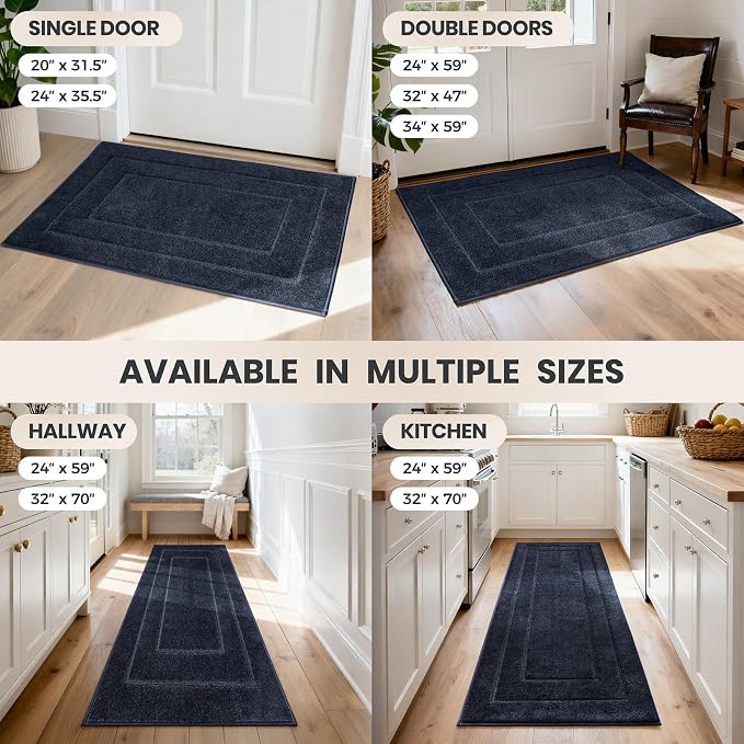 PURRUGS Dirt Trapping Door Mat 32" x 47", Non-Slip/Skid Machine Washable - Image 9