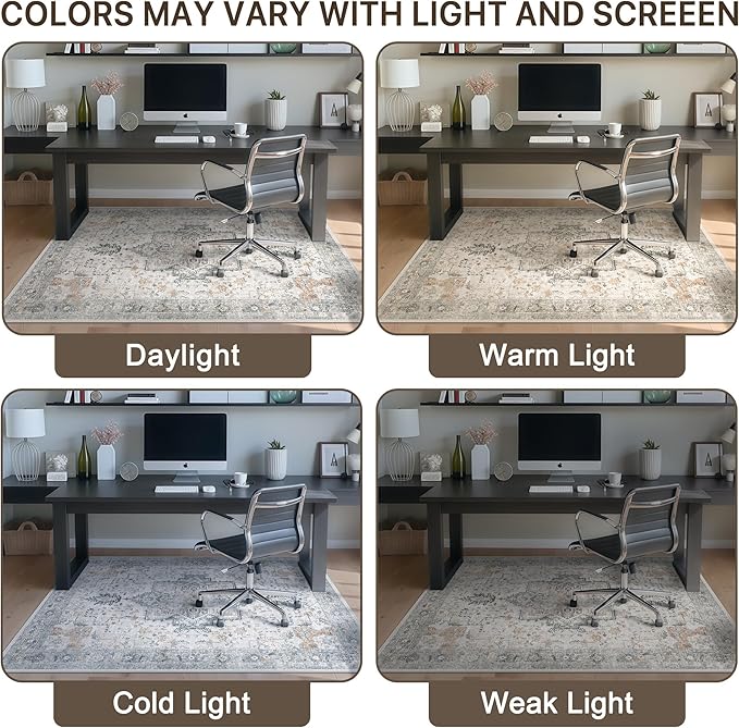 Office Chair Mat for Hardwood Tile Floor, Under Desk Carpet Protector for - Image 6