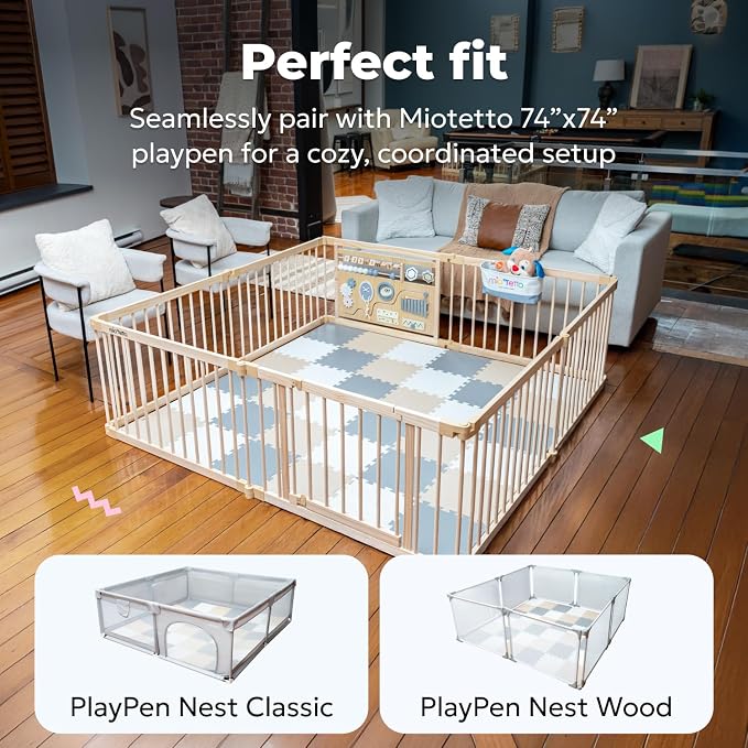 MioTetto Baby Play Mat, Soft Foam Floor Tiles - Image 3