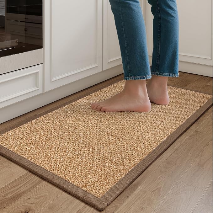 YDKGL Kitchen Mats for Floor, Rubber Backing Kitchen Rugs Non Slip Washable by YDKGL