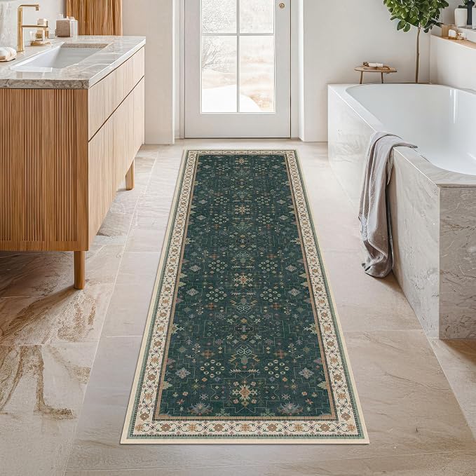 Hazo Haus Vintage 2x7 Washable Runner Rug Non Slip - Image 7
