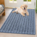 Smiry Dog Door Mat for Muddy Paws 40x32, Absorbent Dirt Trapper, Non-Slip by Smiry