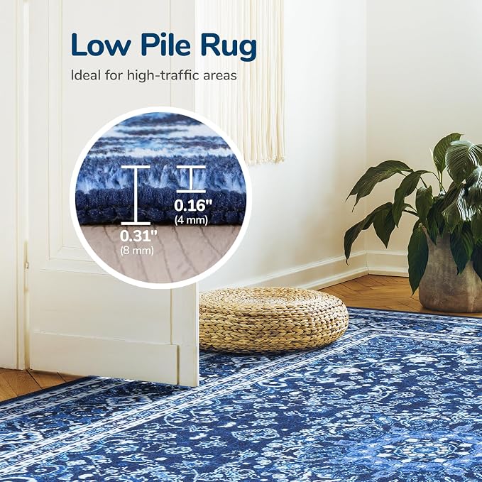 Lessymo Washable 8FT Round Area Rugs - Image 7