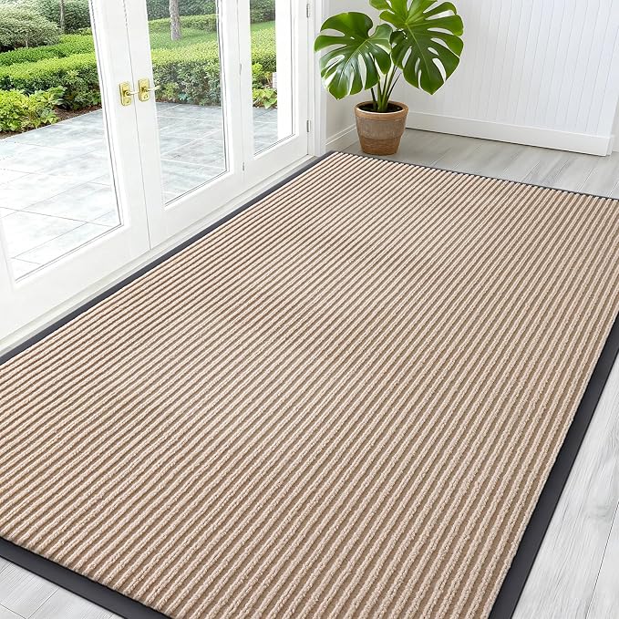OLANLY Front Door Mat Indoor Outdoor Entrance, Waterproof Heavy Duty Doormat by OLANLY