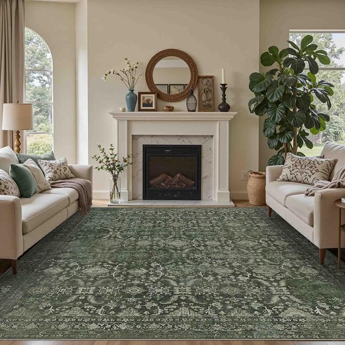 Rugxara 8x10 Area Rugs for Living Room Bedroom, Large Washable Rug, Non Slip & - Image 6