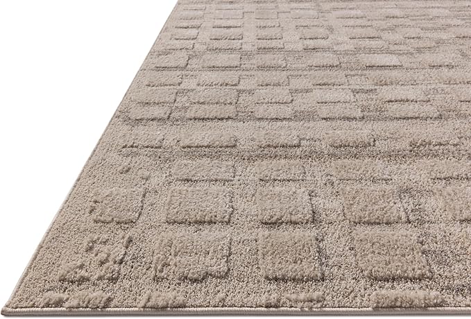 Loloi Amber Lewis Monty Collection MOT-06 Pebble/Beige 6'-7" x 9'-3" Area Rug - Image 6