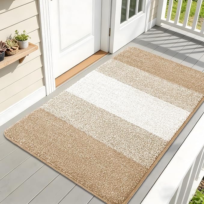 Kitinjoy Indoor Outdoor Door Mat, 59x32 Non-Slip Absorbent Dirt Trapper by Kitinjoy