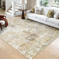 RELEANY Washable Area Rugs Square 8ft Non-Slip Modern Abstract Soft by RELEANY