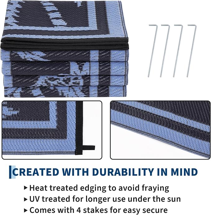 Garvee Outdoor Rug 8x10 Waterproof - Image 4