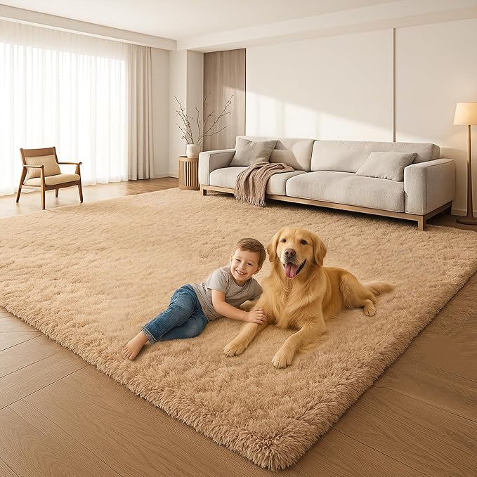 Fluffy Plush Shag Rug 5x7, Ultra Soft Rug - Image 5