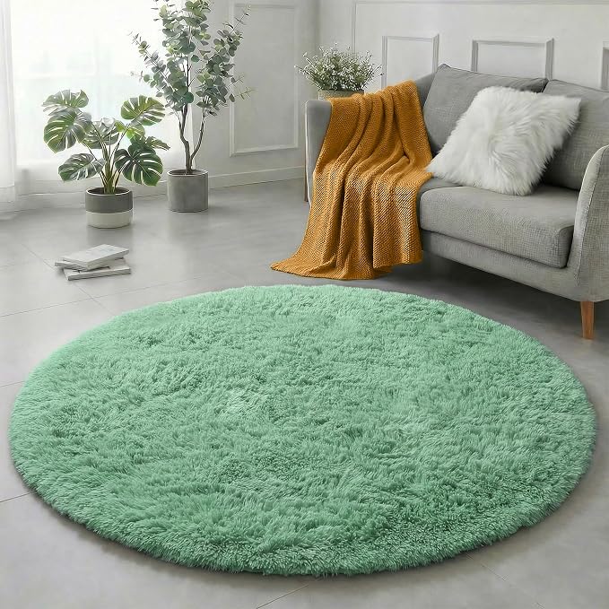 Amdrebio Sage Green Round Rug 6Ft - Image 6
