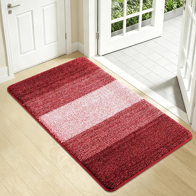 Kitinjoy Indoor Outdoor Door Mat, 34x21 Non-Slip Absorbent Dirt Trapper by Kitinjoy