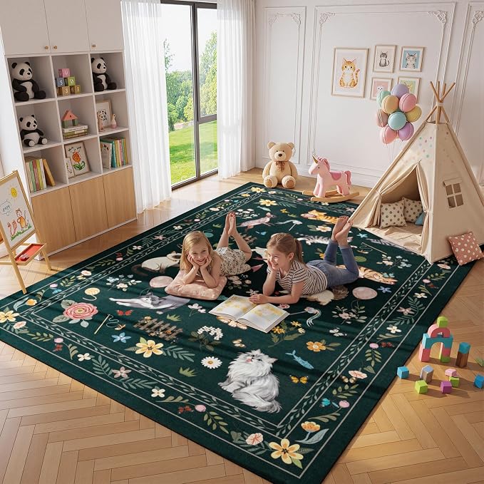 Unirea 8x10 Black Cat Area Rugs - Image 6
