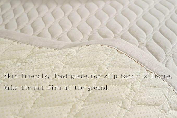 Thick Cotton Yoga Mat 100% Organic Natural Yoga Rug Fitness Rug - Image 5