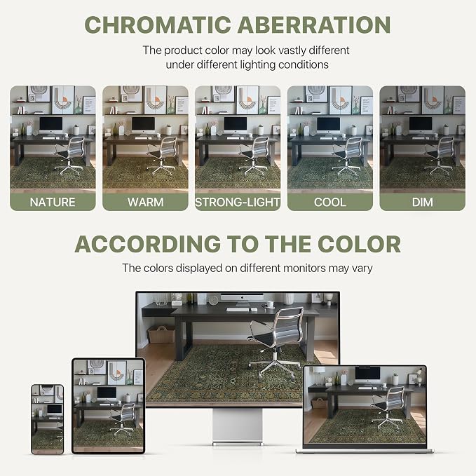 36"x60" Office Chair Mat for Hardwood Tile Floor, Under Desk Carpet Protector - Image 6
