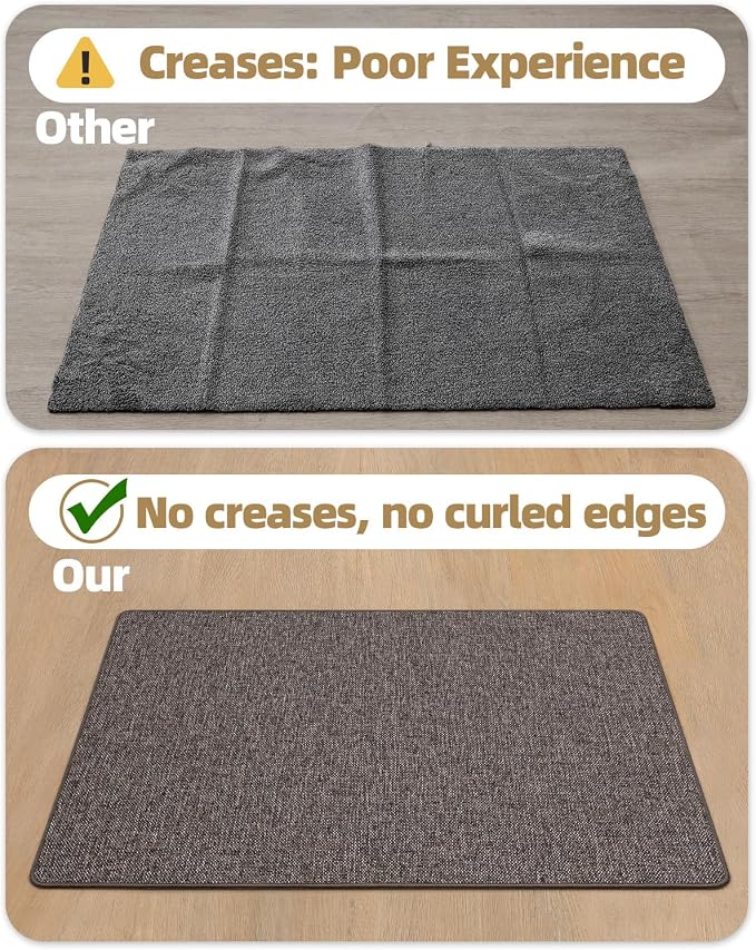 Color&Geometry Ultra Thin Indoor Door Mat 32"x48", Non Slip Rubber Backed Dirt - Image 5