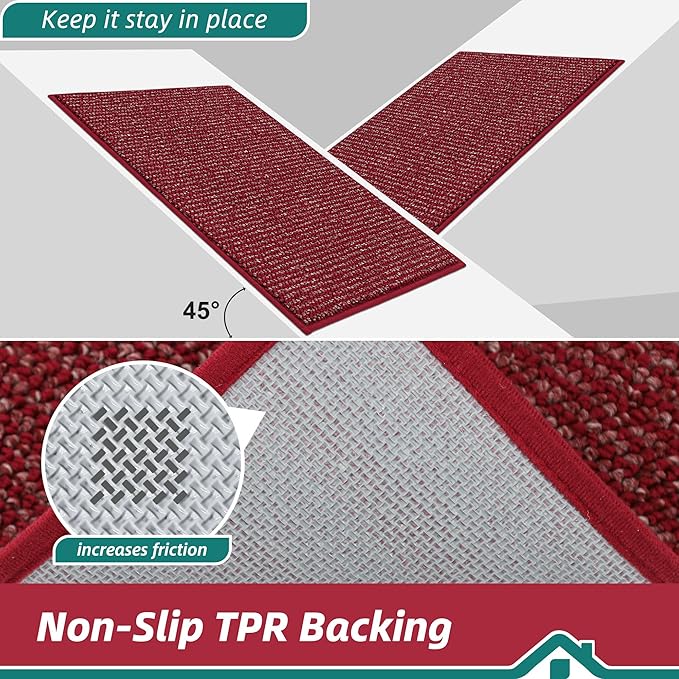 BEQHAUSE Dirt Trapper Door Mat 20" x 48", Non-Slip Washable Doormats Entrance - Image 6