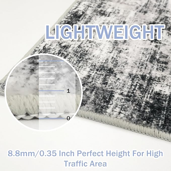 IOHOUZE Abstract Area Rug 3x4 Ft Washable Rugs - Image 5