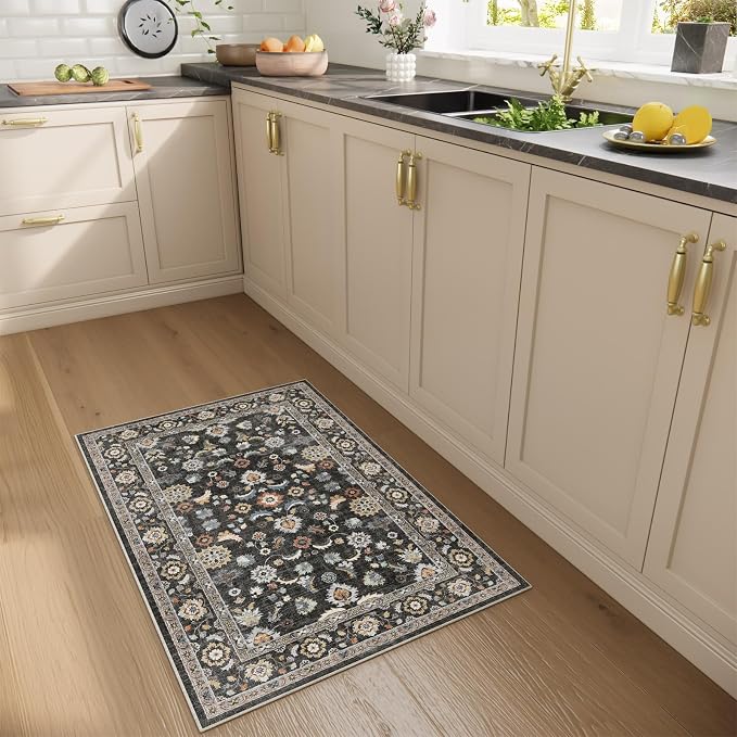 Washable Small Area Rugs for Kitchen: Door Mat Indoor Entrance 2x3 Throw Rug - Image 4