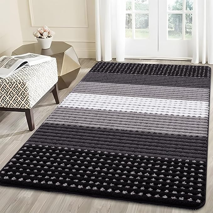 Kitinjoy Indoor Outdoor Door Mat, 59x36 Non-Slip Absorbent Dirt Trapper by Kitinjoy