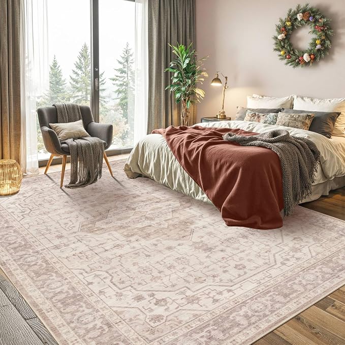 Rugxara Pink 6x9 Washable Area Rug - Image 4