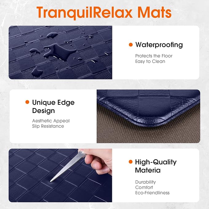 TranquilRelax Kitchen Mats, Cushioned Anti Fatigue Kitchen Mats - Image 6