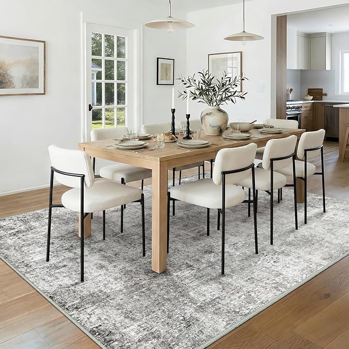 RELEANY Washable Area Rugs 5'x7' Non-Slip Modern Abstract Soft - Image 3