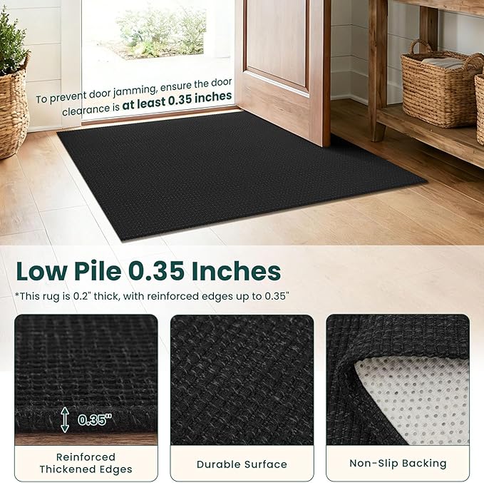 KOZYFLY Black 2x14 Runners Rugs - Image 4