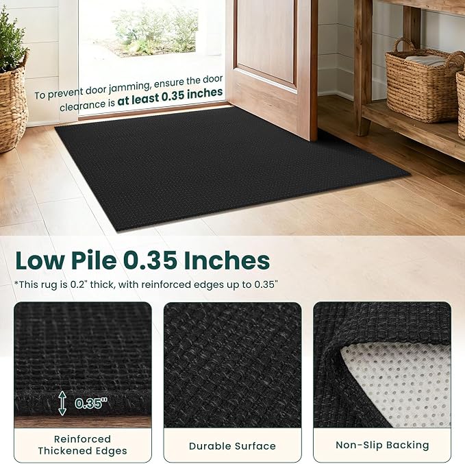 KOZYFLY Black 2.5'x20' Runners Rugs - Image 4